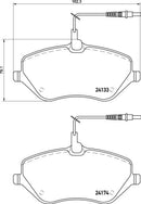 Mintex Brake Pad Set fits -Citroën Peugeot MDB2700 (also fits other vehicles)