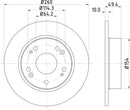 Mintex Brake Discs fits -Honda V256:4 MDC1721C (also fits other vehicles)