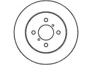 Disctech Brake Disc (Single) - Fits Suzuki, Toyota - ABD2892 - Front Axle