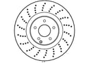 Disctech Brake Disc (Single) - Fits Mercedes-benz - ABD2859 - Front Axle