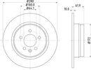 Mintex Brake Discs fits -MG Rover S280:5 MDC1085 (also fits other vehicles)