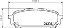 Mintex Brake Pad Set fits -Subaru MDB2577 (also fits other vehicles)