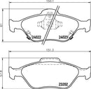 Mintex Brake Pad Set fits -Daihatsu Toyota MDB2769 (also fits other vehicles)