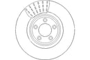 Disctech Brake Disc (Single) - Fits Jaguar, Mazda - ABD2227 - Front Axle