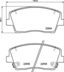 Mintex Brake Pad Set fits -Kia MDB4115 (also fits other vehicles)