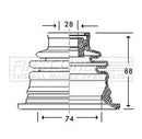 First Line Cv Joint Boot Kit  - FCB2780 fits Renault - Inner