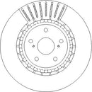 Disctech Brake Disc (Single) - Fits Lexus - ABD3842 - Front Axle