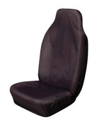 Hi Back Extra Front Seat Cover (Medium-Large, Black)