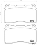 Mintex Brake Pad Set fits -Honda Mitsubishi Subaru MDB2592 (also fits other vehicles)