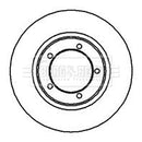 Borg & Beck Brake Disc (Pair)  - BBD4980