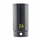 Carlyle Hand Tools 1/2DR 26MM 6PT DEEP IMPACT SOCKET - CISD12026M