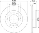 Mintex Brake Discs fits -Ford Mazda V358:5 MDC2217 (also fits other vehicles)