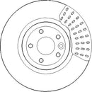 Disctech Brake Disc (Single) - Fits Jaguar - ABD3256 - Front Axle