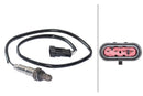 HELLA 6PA 358 066-981 Lambda Sensor - 4-pin connector