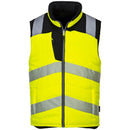 Portwest PW3 Hi-Vis Reversible Bodywarmer - Yellow/Black - XL - PW374YBRXL