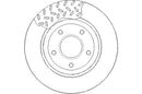 Disctech Brake Disc (Single) - Fits Chrysler - ABD2185 - Front Axle