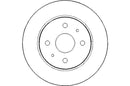 Disctech Brake Disc (Single) - Fits Daihatsu, Honda - ABD3062 - Front Axle