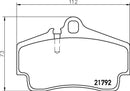 Mintex Brake Pad Set fits -Porsche MDB1874 (also fits other vehicles)