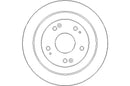Disctech Brake Disc (Single) - Fits Fiat, Honda - ABD3190 - Rear Axle