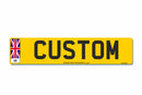 Standard Rear Aluminium Number Plate 520 x 111 GB