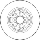 Disctech Brake Disc (Single) - Fits Mercedes-benz, Renault - ABD3288 - Rear Axle