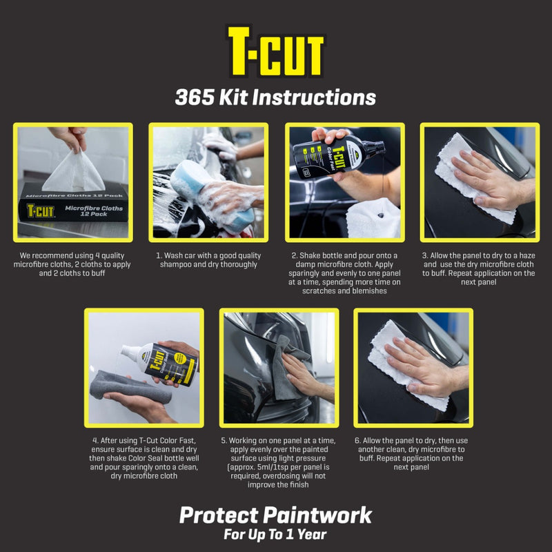 T-Cut 365 Kit Black - TETBLK365