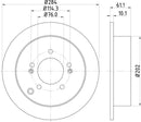 Mintex Brake Discs fits -Hyundai Kia V313:5 MDC1545C (also fits other vehicles)