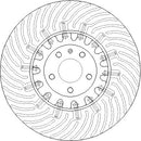 Disctech Brake Disc (Single) - Fits Audi - ABD4046 - Front Axle