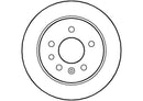 Disctech Brake Disc (Single) - Fits Ford, Opel - ABD3376 - Rear Axle