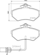 Mintex Brake Pad Set fits -Audi VW MDB2075 (also fits other vehicles)