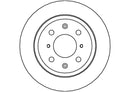 Disctech Brake Disc (Single) - Fits Honda, Mitsubishi - ABD3519 - Rear Axle