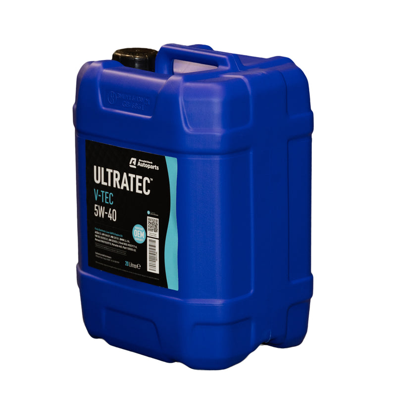 Ultratec V-Tec F1 5W40 - 20 Litre Engine Oil