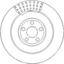 Disctech Brake Disc (Single) - Fits Ford, Jaguar - ABD3397 - Rear Axle