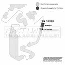 First Line Turbo Intercooler Hose  - FTH1017
