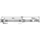 Borg & Beck Brake Hose  - BBH7809 fits Ford Ranger,Mazda B Series