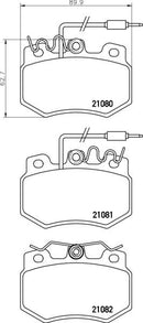 Mintex Brake Pad Set fits -Citroën Dallas Peugeot MDB1300 (also fits other vehicles)