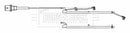 Borg & Beck Wear Lead  - BWL33086
