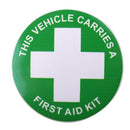 Self Adhesive Sticker - This Vehicle Carries a First Aid Kit Sticker - V604