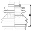 Borg & Beck Drive Shaft Bellow - BCB6240