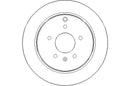Disctech Brake Disc (Single) - Fits Chevrolet, Volvo - ABD2329 - Rear Axle