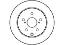 Disctech Brake Disc (Single) - Fits Opel, Toyota - ABD2239 - Rear Axle