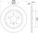 Mintex Brake Discs fits -BMW V308:5 MDC2714 (also fits other vehicles)