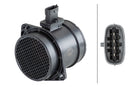 HELLA 8ET 358 095-291 Air Mass Sensor - 4-pin connector - Pipe-neck