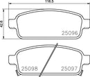 Mintex Brake Pad Set fits -Audi Chevrolet Opel Vauxhall MDB3182 (also fits other vehicles)