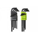 Carlyle Hand Tools 22 PC LONG HEX KEY SET SAE METRIC - CHKLS22