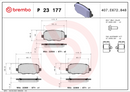 Brembo Brake Pad Set - P23177