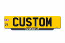 Standard Rear Travel Lipped 4D Eco Number Plate 520 X 127