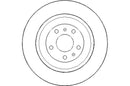 Disctech Brake Disc (Single) - Fits Audi, Opel - ABD3091 - Rear Axle