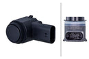 HELLA 6PX 358 270-241 Sensor, parking distance control - round - 3-pin connector - Plugged