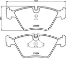Mintex Brake Pad Set fits -BMW MDB1393 (also fits other vehicles)